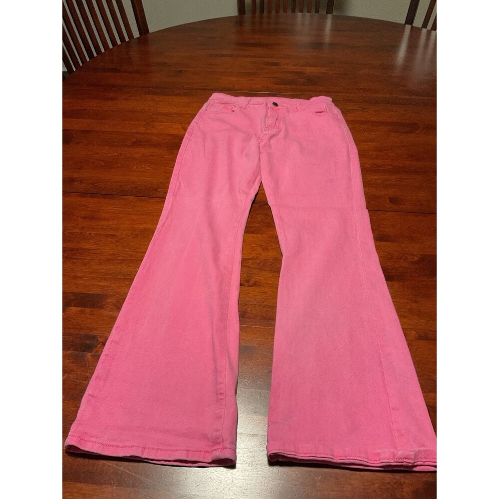 Roswear Size L Straight Wide Leg Baggy Denim Jeans Western Cowgirl